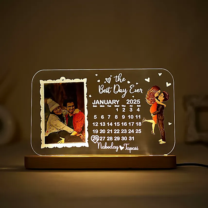 The Best Day Ever LED Lamp