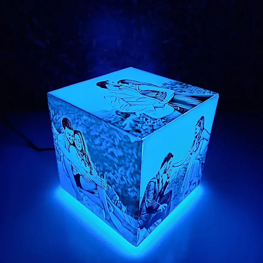 The Colour of Love Personalised Photo Lamp