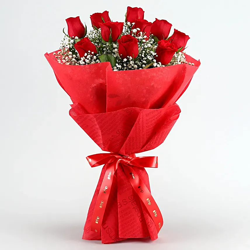 Timeless Love Red Roses Bouquet Celebrations Box