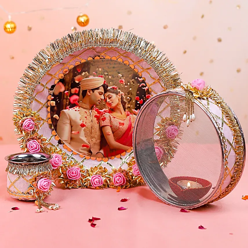 Together Forever Karwa Chauth Personalised Thali