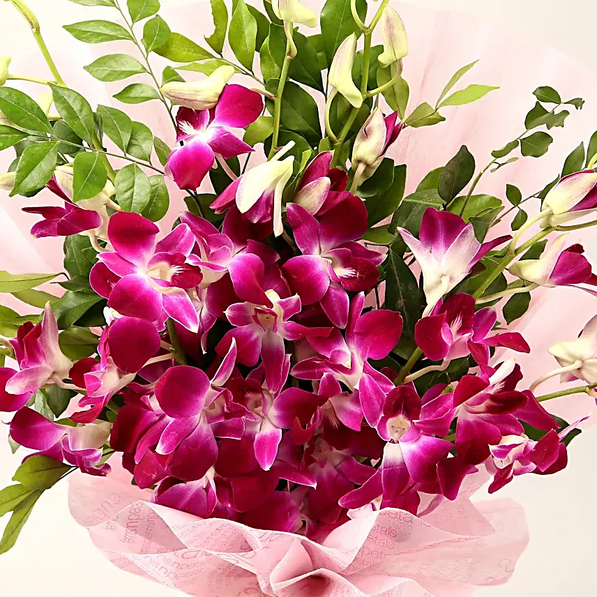 Token of Love Bhaiya Bhabhi Rakhi N Orchids Bouquet