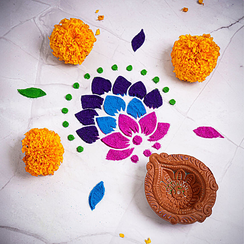 Traditional Diwali DIY Rangoli Kit