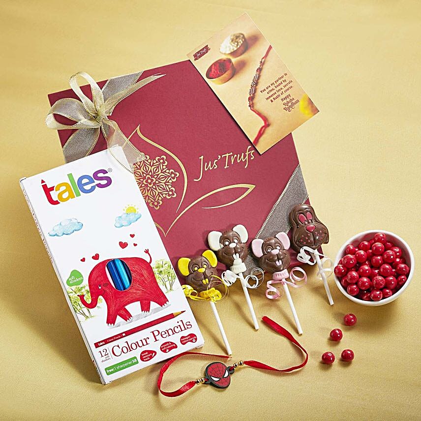 Traditional Rakhi N Munchkin Treats Hamper