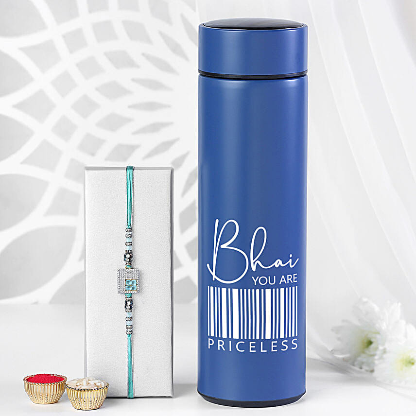 Tranquil Gem Rakhi N Bottle Combo