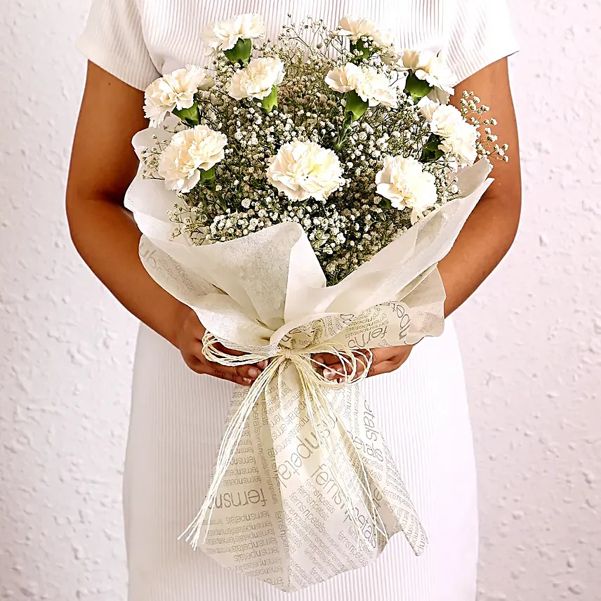 True Beauty Carnations Bouquet
