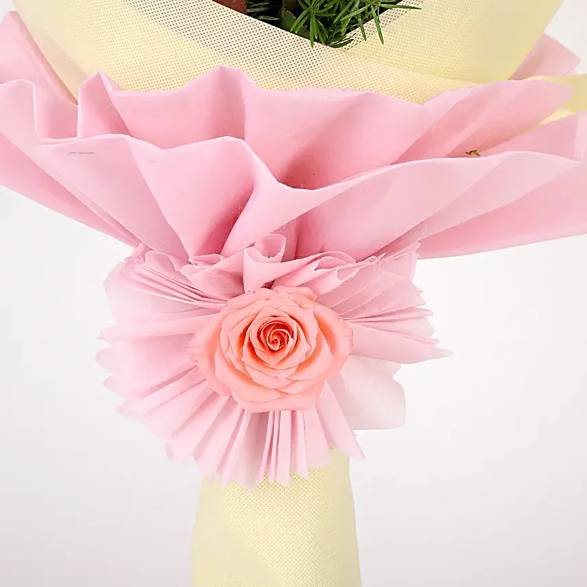 Orchids and Roses with Cake Online