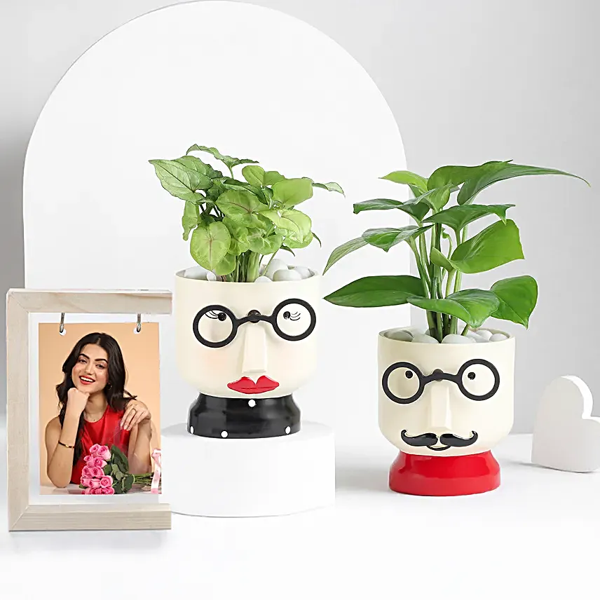 Twin Hearts Planters