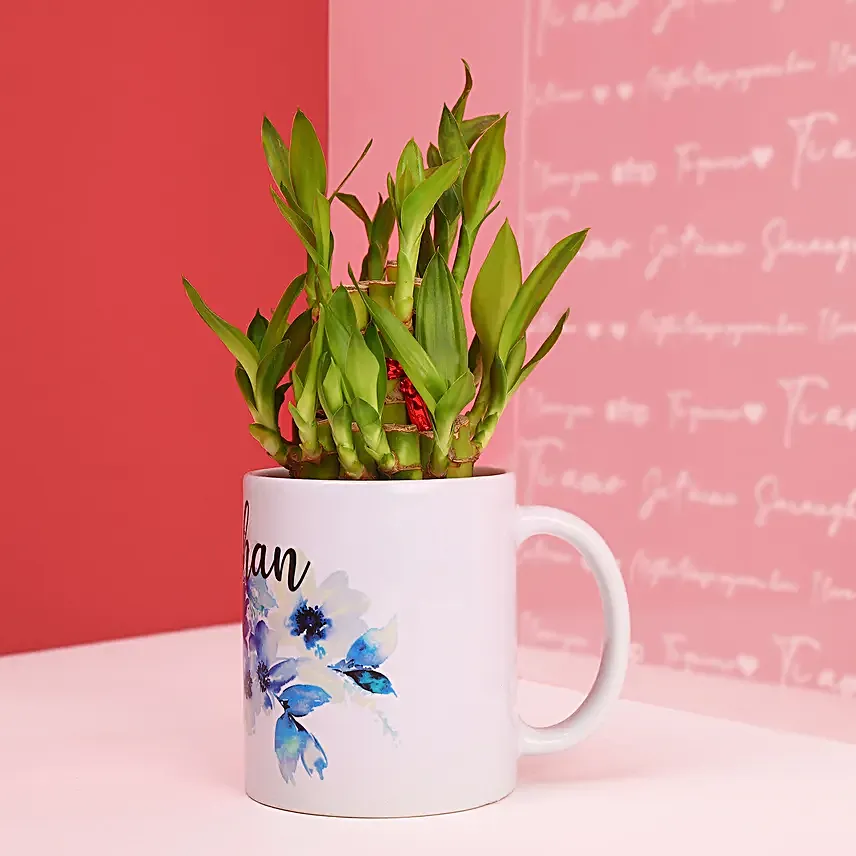 Two Layer Bamboo In Personalised Mug