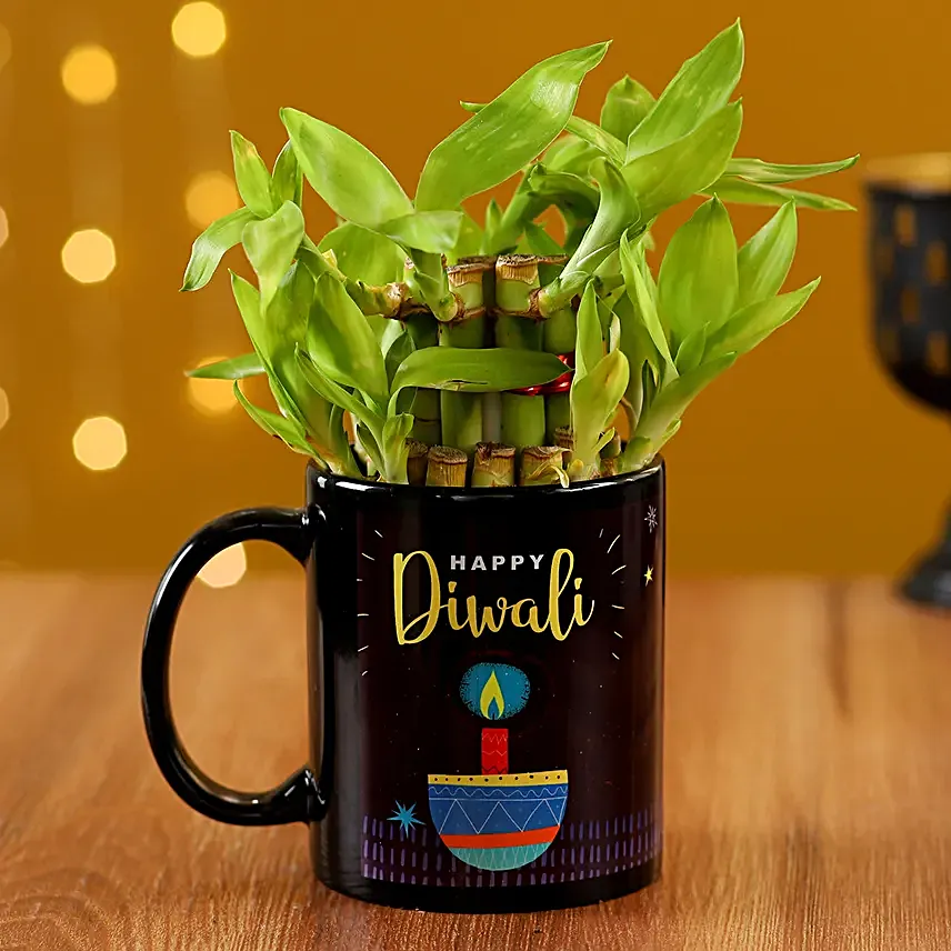 Online Bamboo And Black Mug