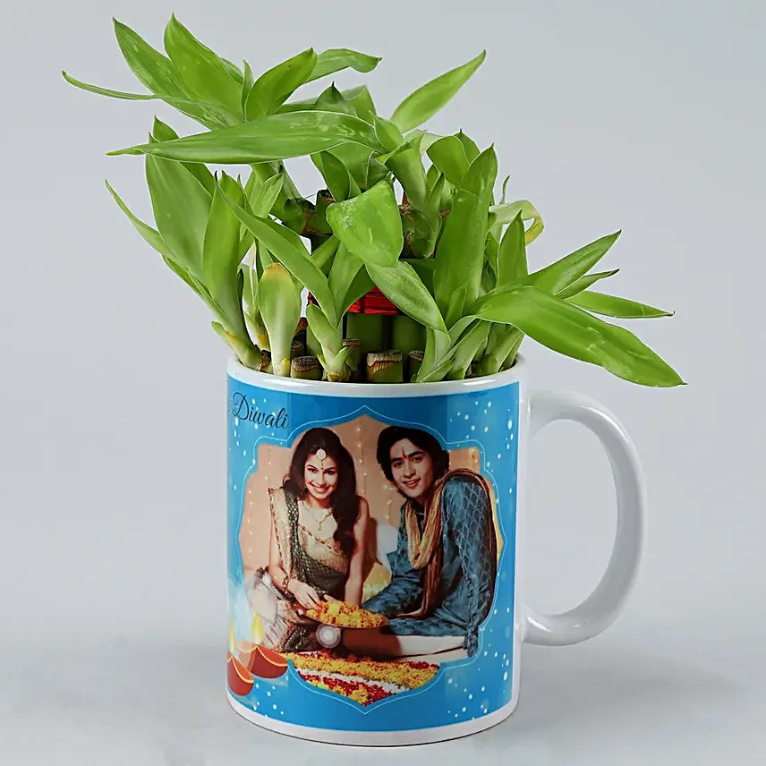 Online Personlised Bamboo Plant Mug