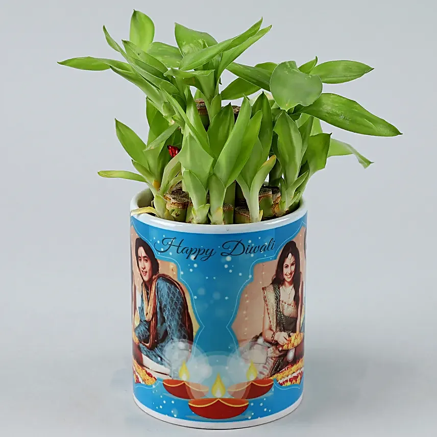 Online Personlised Bamboo Plant Mug
