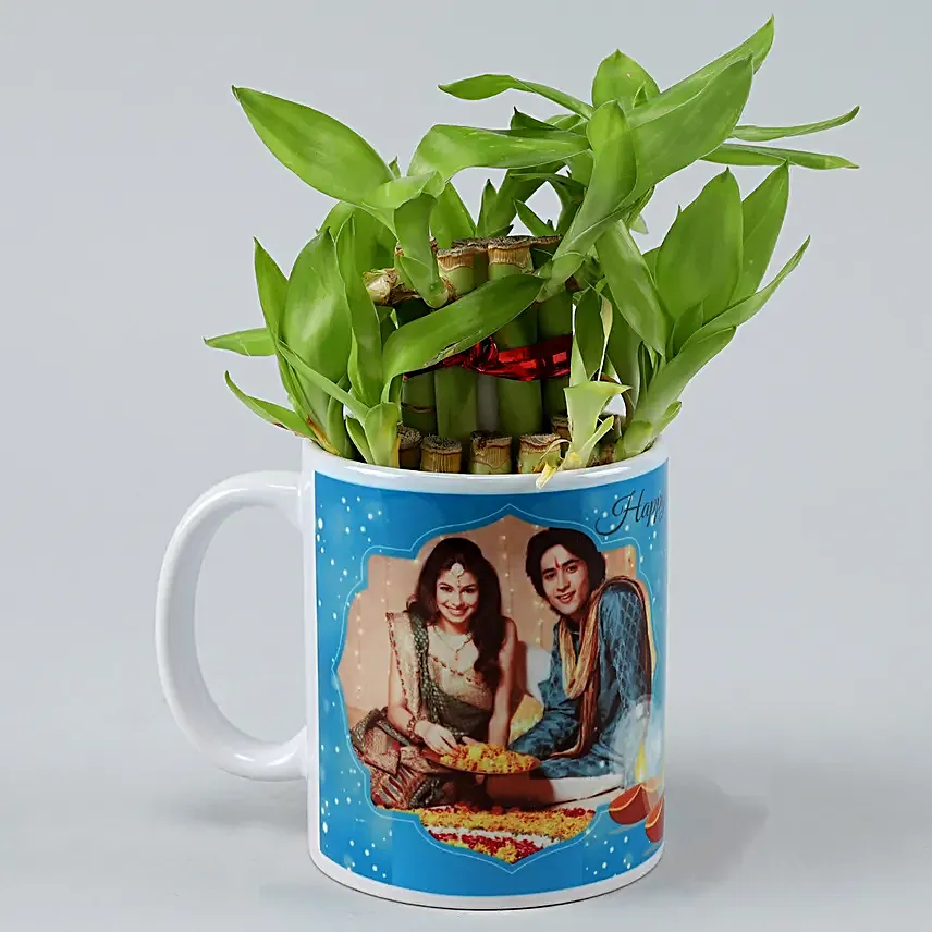 Online Personlised Bamboo Plant Mug
