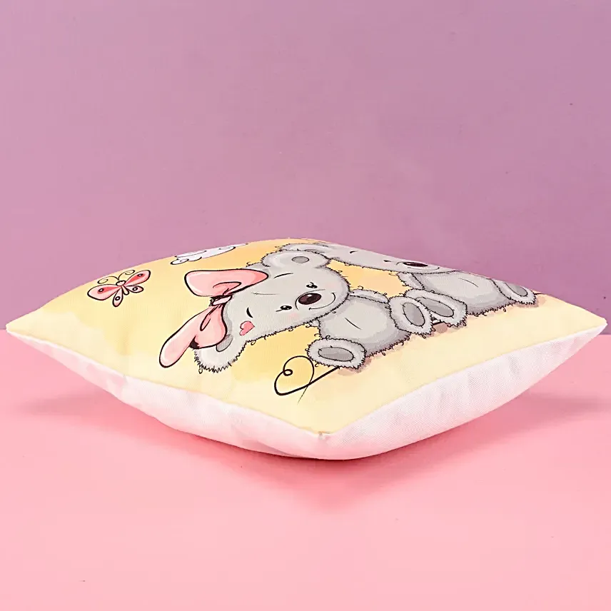 Teddy and Cushion Combo For Teddy Day