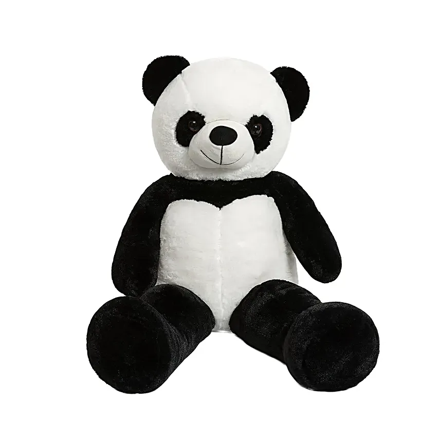 Ultra Soft 3 Ft Panda Teddy Black  White