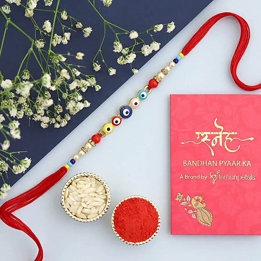 Vibrant Evil Eye Rakhi