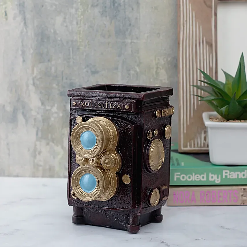 Vintage Lens Desk Organiser