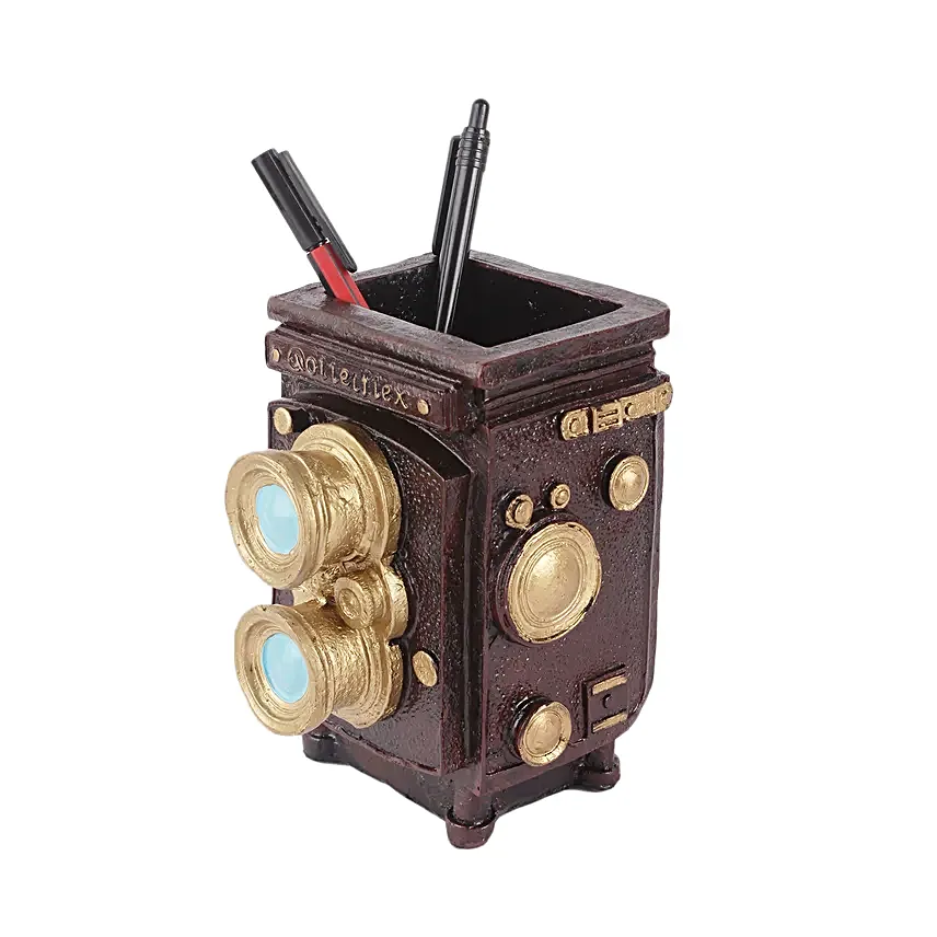 Vintage Lens Desk Organiser