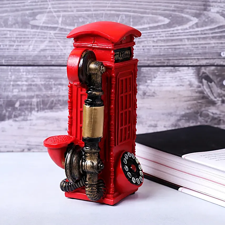 Vintage Phonebooth Accent Red