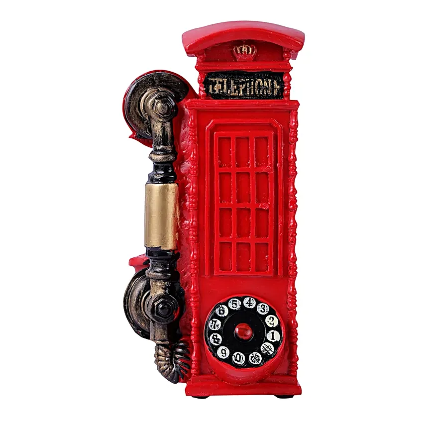 Vintage Phonebooth Accent Red