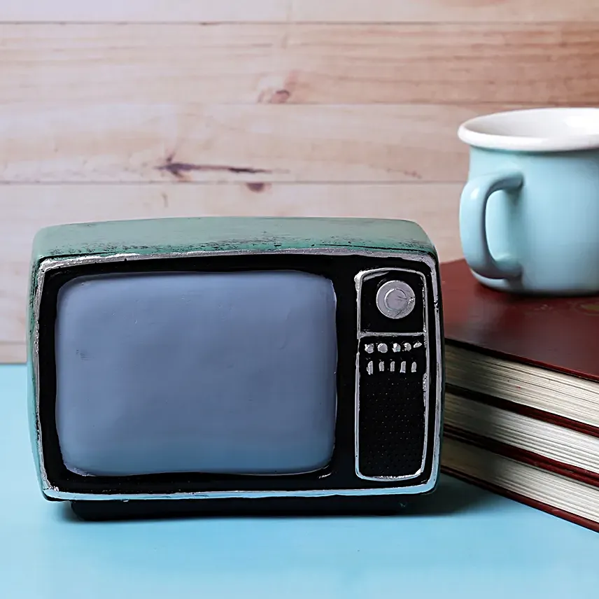 Vintage Television Tabletop Blue