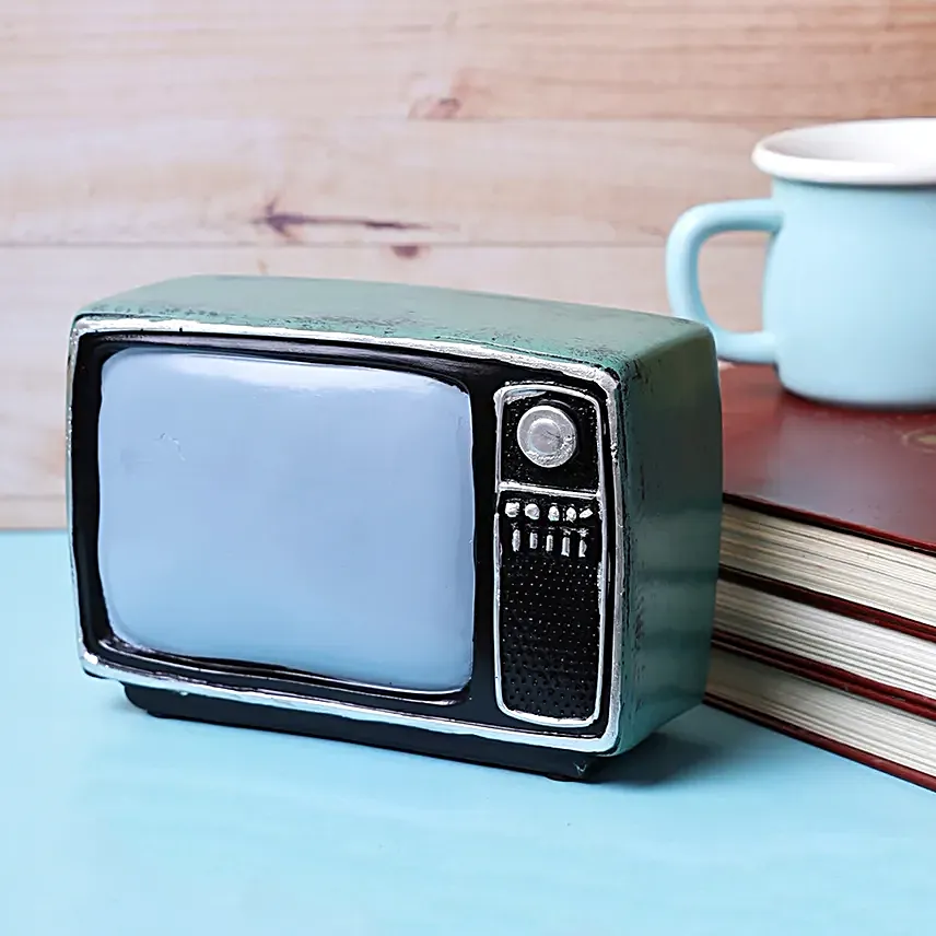 Vintage Television Tabletop Blue