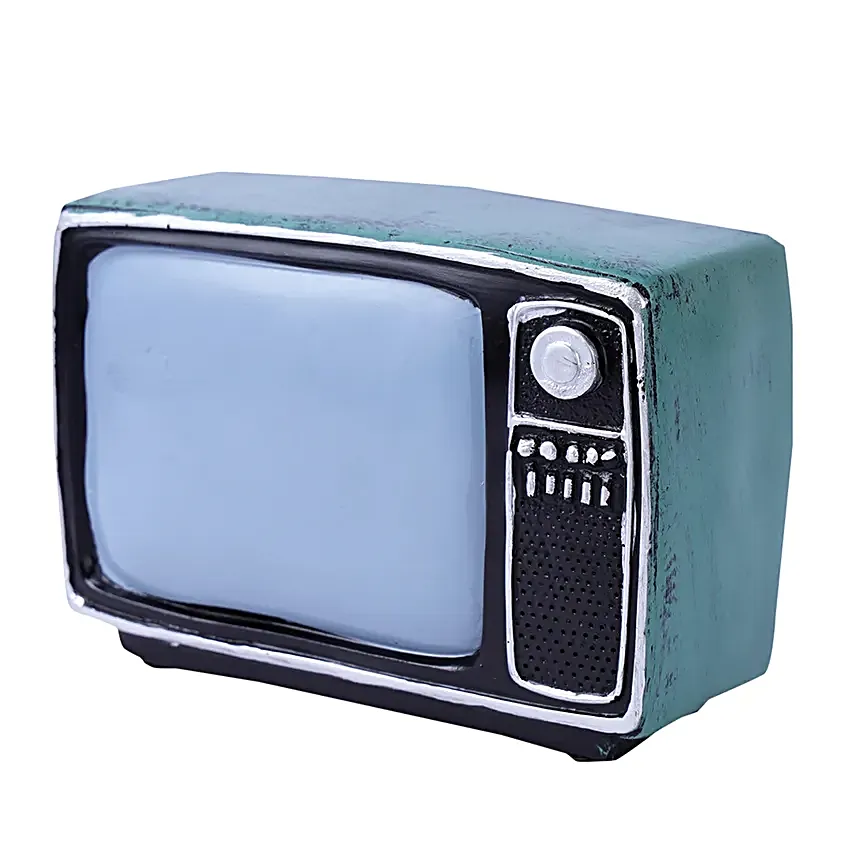 Vintage Television Tabletop Blue