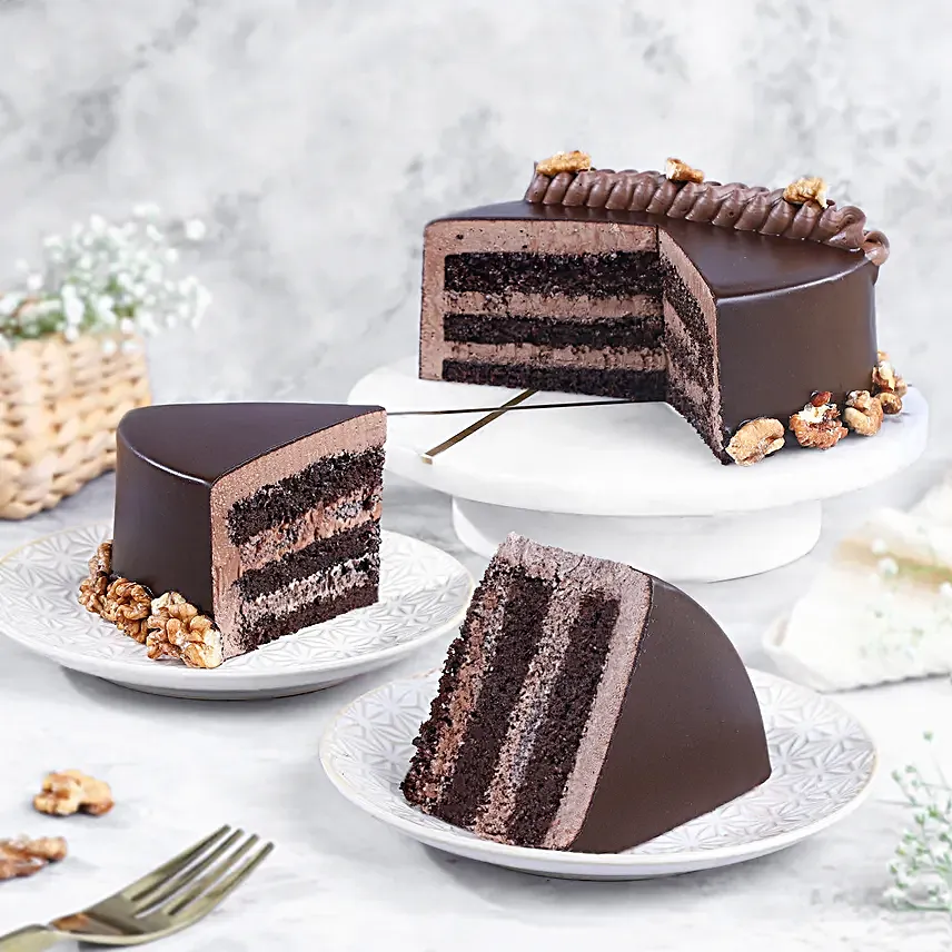 Walnut Chocolate Bliss Cake Half Kg