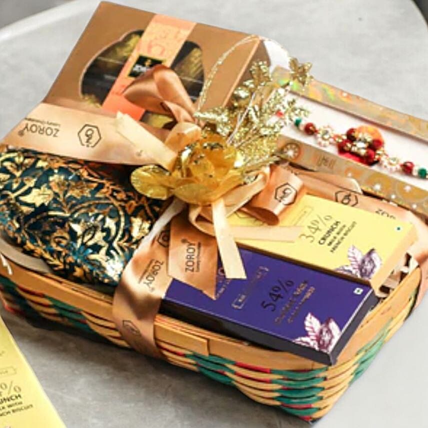Weaving Sweet Bond Rakhi Hamper
