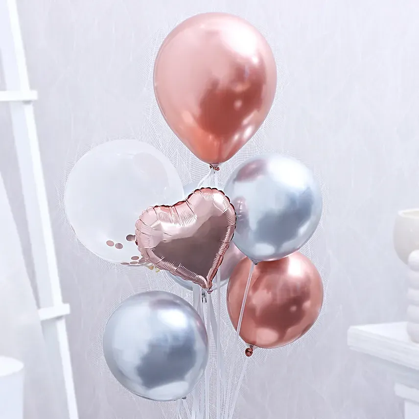 Whimsical Confetti Balloon Bouquet