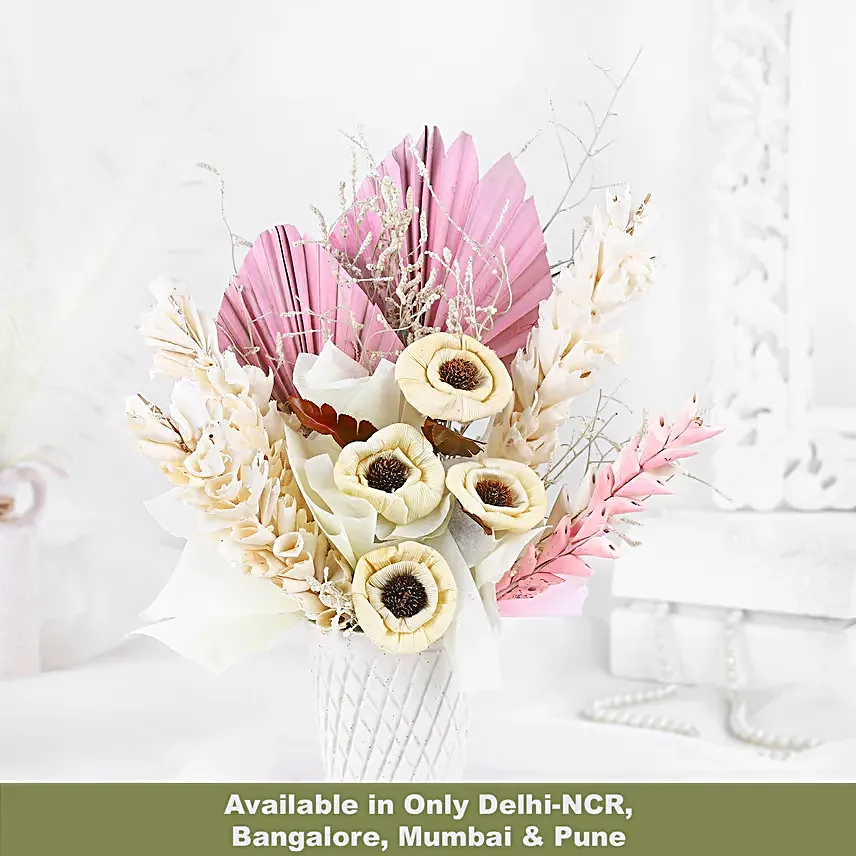 Whispers of Autumn Dry Flower Arrangement