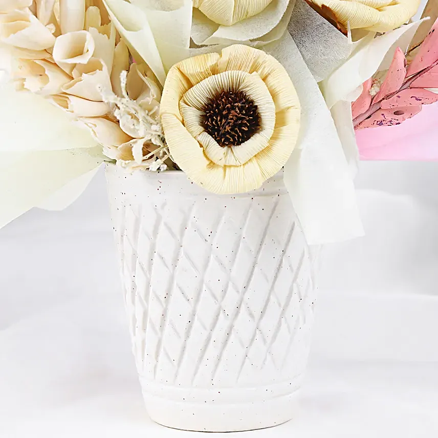 Whispers of Autumn Dry Flower Arrangement