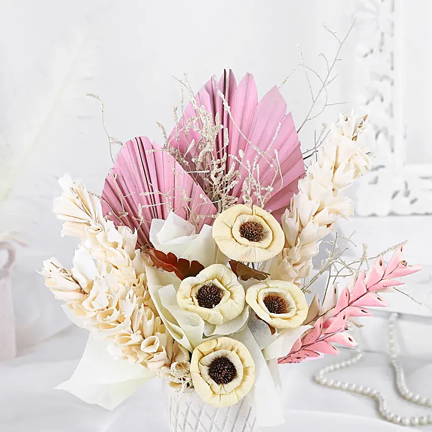 Whispers of Autumn Dry Flower Arrangement
