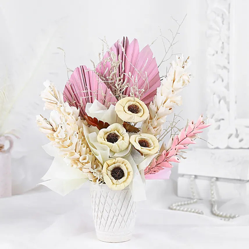 Whispers of Autumn Dry Flower Arrangement