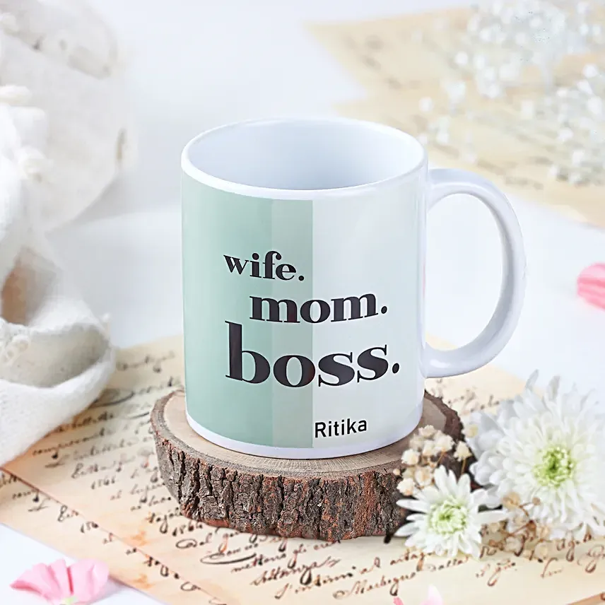 Wife Mom Boss Womens Day Mug