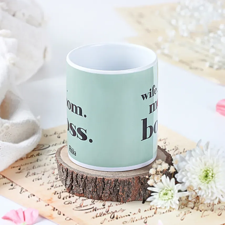 Wife Mom Boss Womens Day Mug