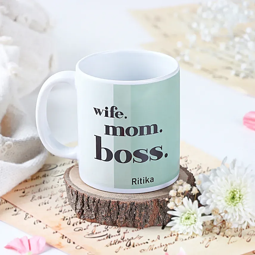 Wife Mom Boss Womens Day Mug