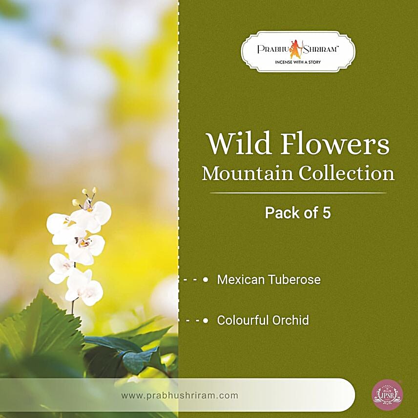 Wild Flower Mountain Premium Incense Sticks Box