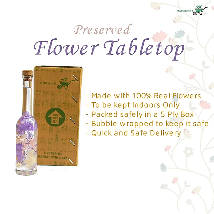 Winsome Strew Hydrangeas Flower Tabletop