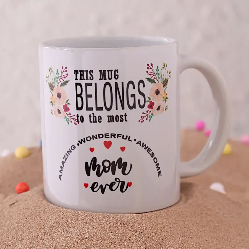 Wonderful Awesome Mom Mug Hand Delivery