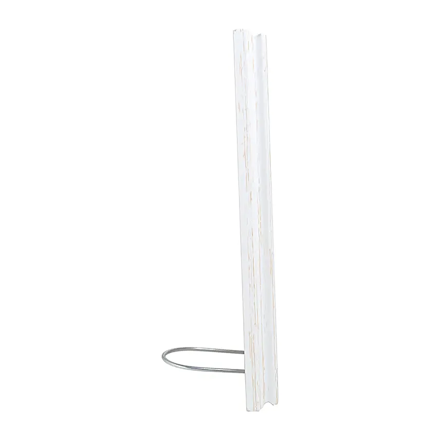 Wooden White Table Top Photo Frame