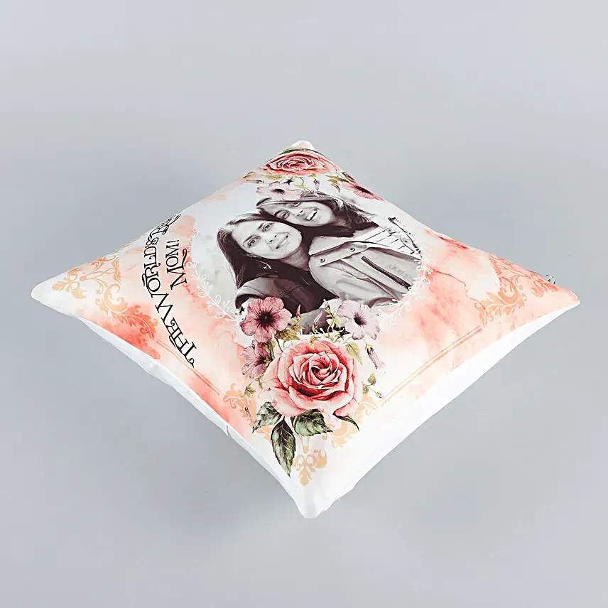 World s Best Mom Personalised Cushion