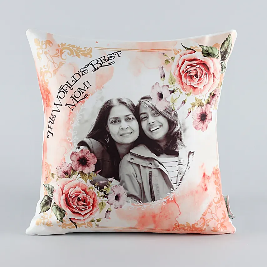 Worlds Best Mom Personalised Cushion