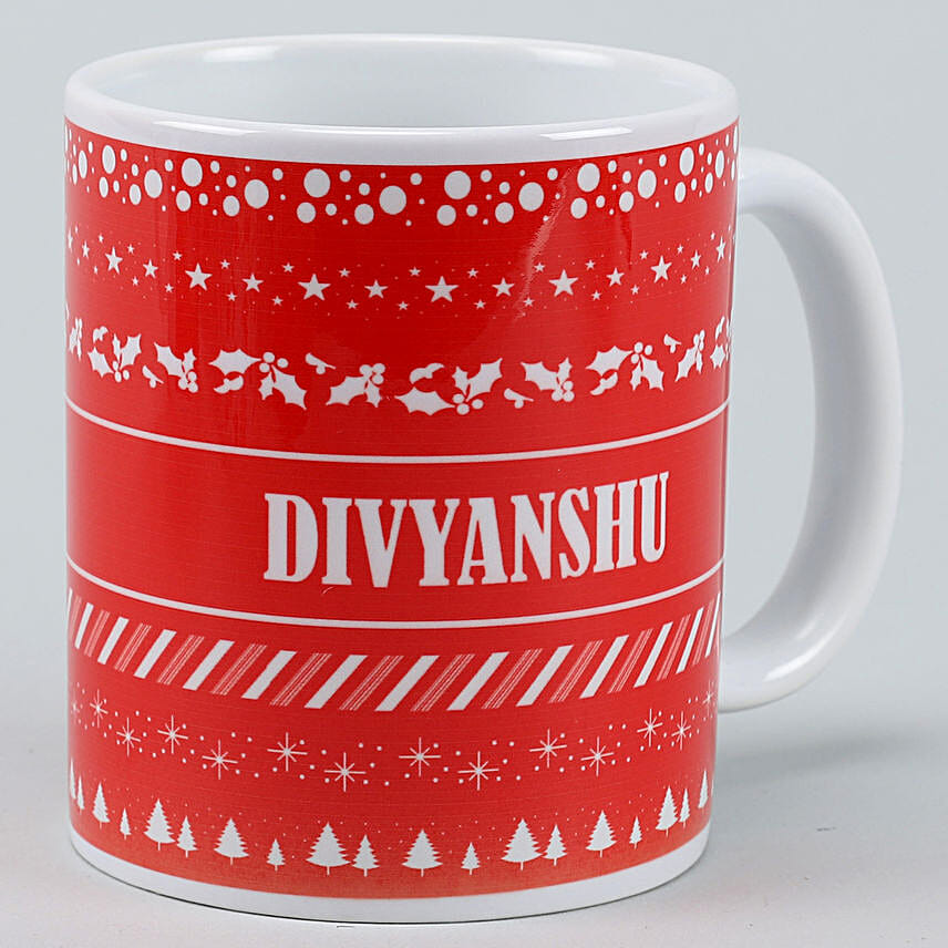christmas theme mug with chocolates for him