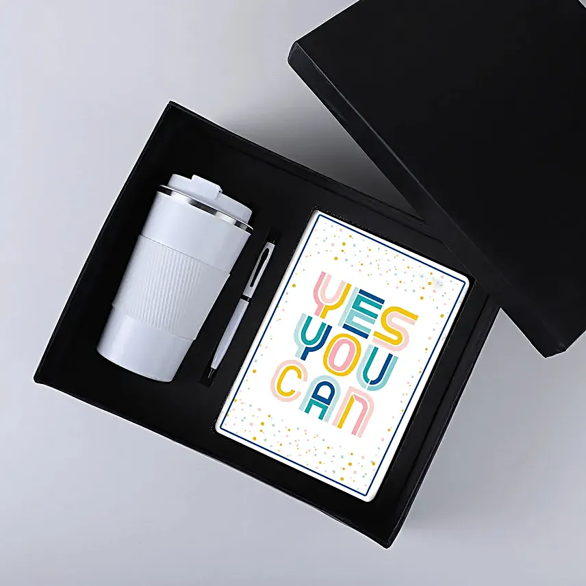 Yes You Can Diary N Sleek Coffee Mug Combo