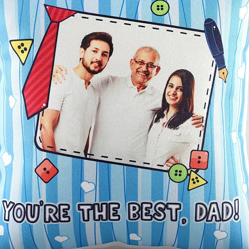 photo cushion for fathers day
