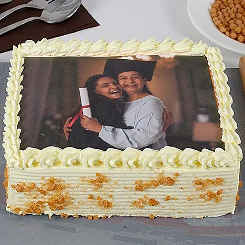 Butterscotch Personalised Photo Cake