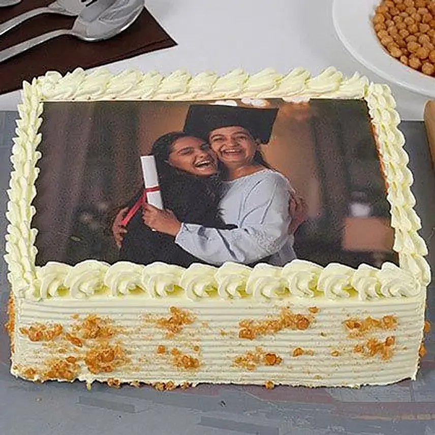 Butterscotch Personalised Photo Cake