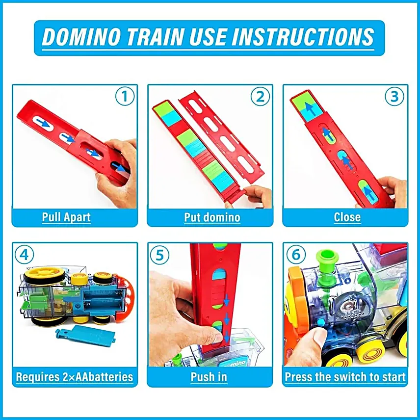 Zyamalox Domino Train Toy Set