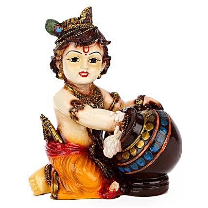 Bal Krishna Idol-1 Bal Krishna Tabletop 6.5 inches:Janmashtami Gifts