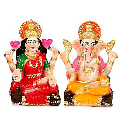 Divinity-Prosperity Lakshmi Ganesha 2 Inch each
